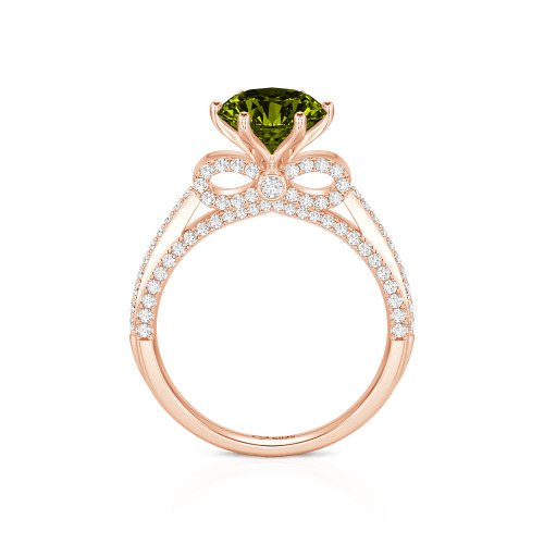 Jeulia Simple Bowknot Custom Solitaire Engagement Ring