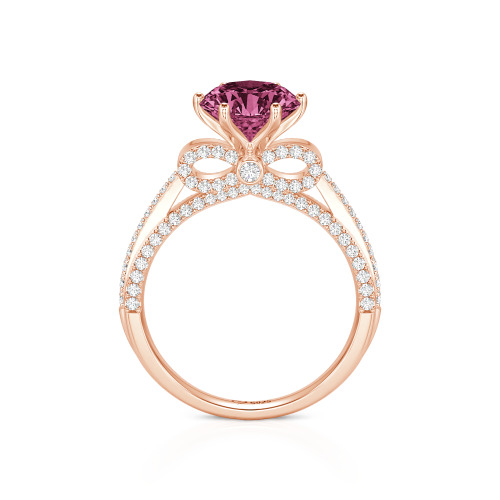 Jeulia Simple Bowknot Custom Solitaire Engagement Ring