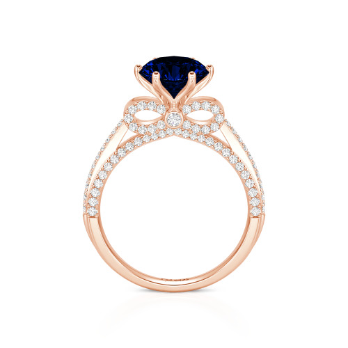 Jeulia Simple Bowknot Custom Solitaire Engagement Ring