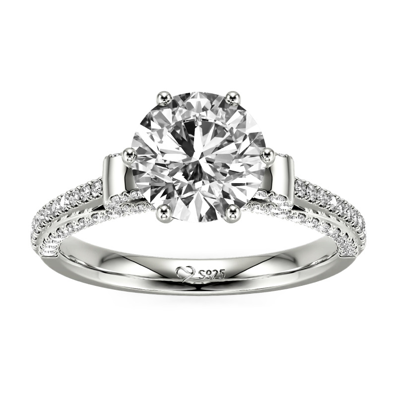 Jeulia Simple Bowknot Custom Solitaire Engagement Ring