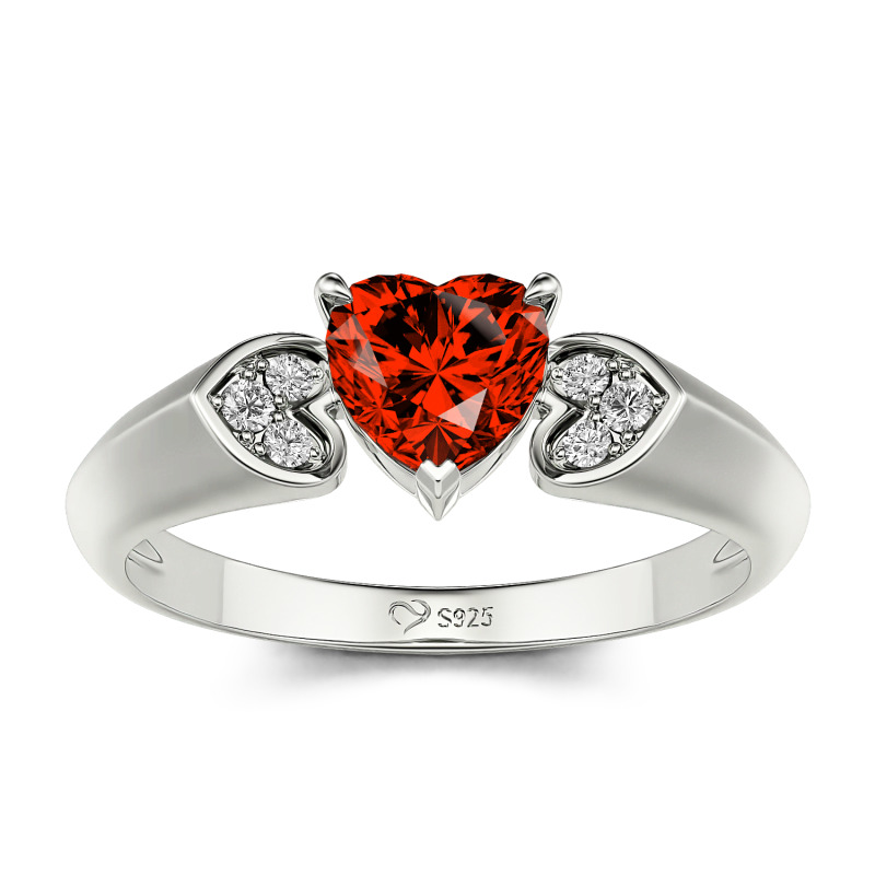 Aihpos Anillos De Compromiso De Dos Tonos Para Mujer, Anillo De Compromiso De Moissanita De 1-1/6 (ctw), Anillos De Compromiso De Tres Piedras De Corte Redondo, Anillos De Compromiso De Plata