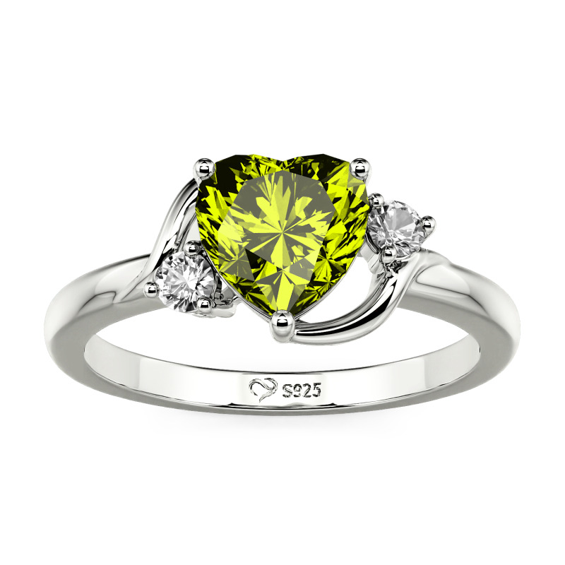 Bague Homme/femme Pierre Opale Blanche – Taille 54 (USA 7) – Alliage
