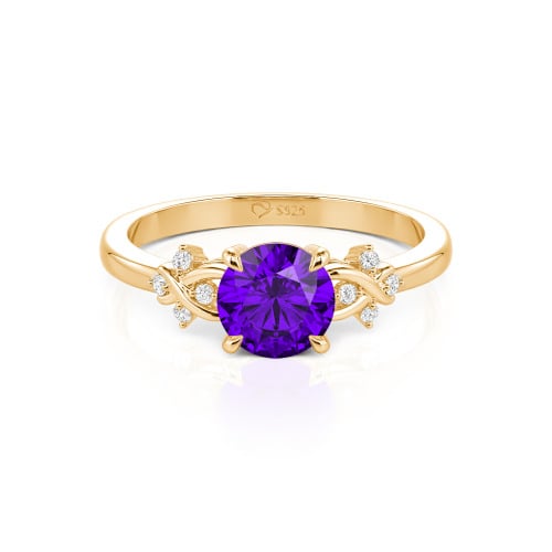 Jeulia Double Infinity Custom Promise Ring Round Cut