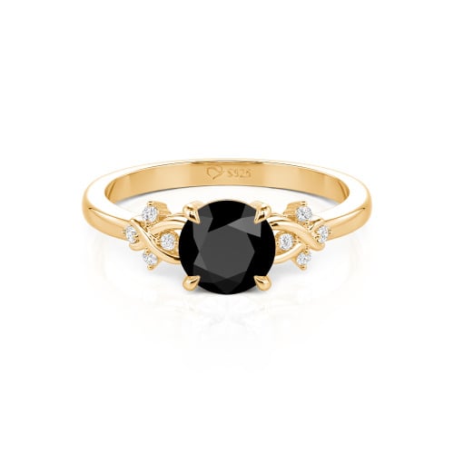 Jeulia Double Infinity Custom Promise Ring Round Cut