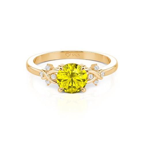 Jeulia Double Infinity Custom Promise Ring Round Cut