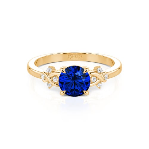 Jeulia Double Infinity Custom Promise Ring Round Cut