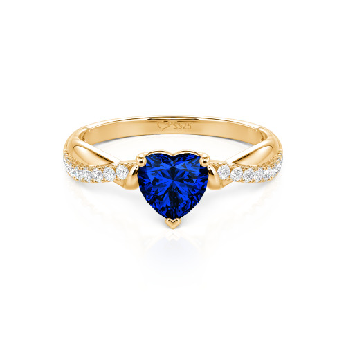 Jeulia Amore Two Tone Custom Heart Promise Ring