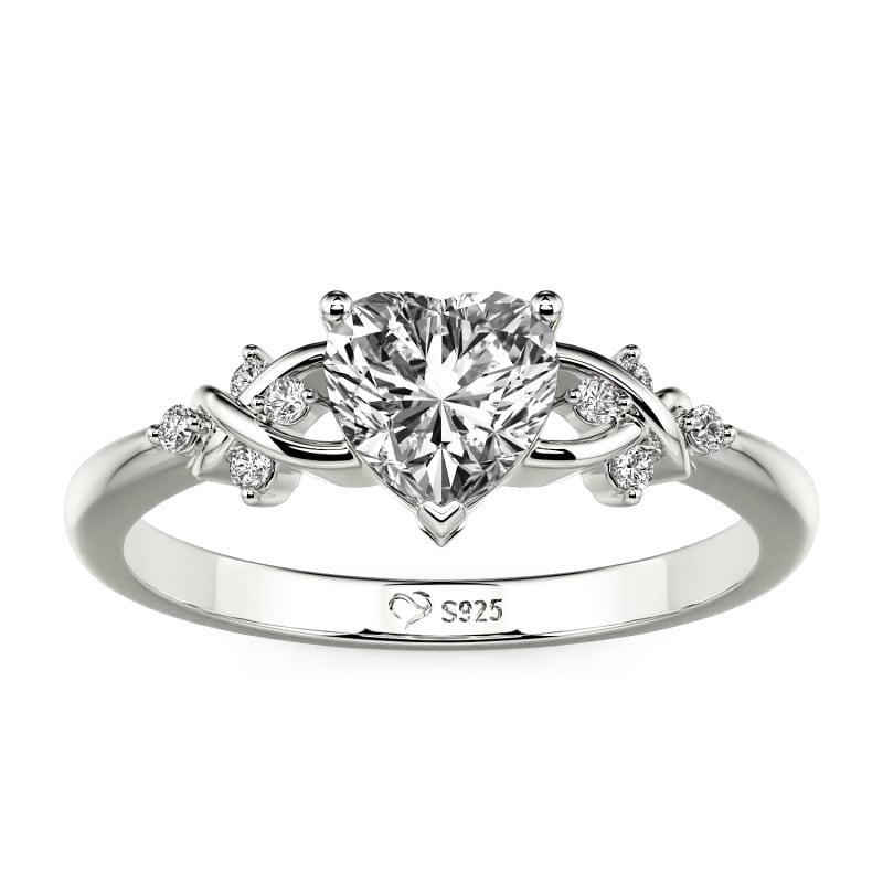 Jeulia Custom Double Infinity Heart Promise Ring