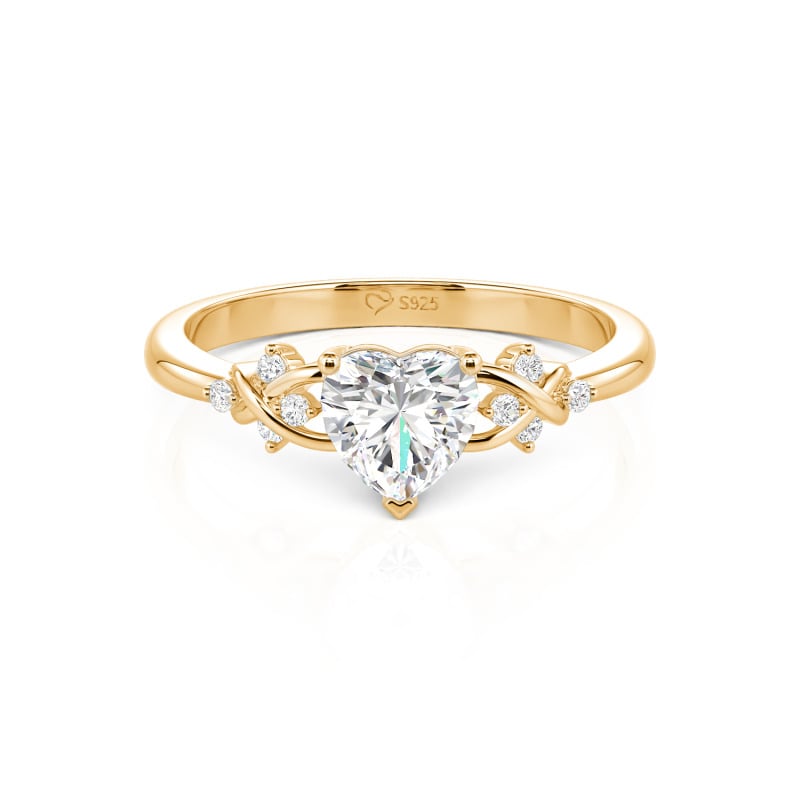 Jeulia Custom Double Infinity Heart Promise Ring
