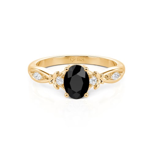 Jeulia Custom Twist Oval Cut Butterfly Engagement Ring Sterling Silver