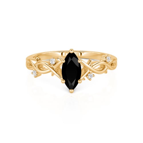 Jeulia Custom Twist Thorn Marquise Cut Engagement Ring