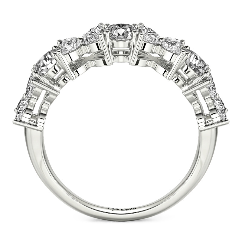 Jeulia Olivetta Anillo Mariposa en Racimo Personalizado para Mujer