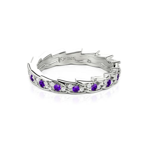 Jeulia Custom Simple Angel Wings Wedding Band for Women