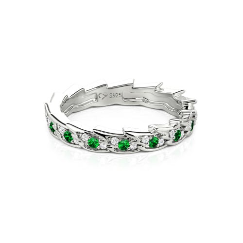 Jeulia Custom Simple Angel Wings Wedding Band for Women