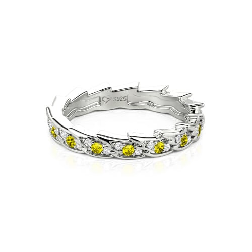 Jeulia Custom Simple Angel Wings Wedding Band for Women