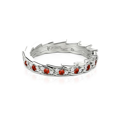 Jeulia Custom Simple Angel Wings Wedding Band for Women