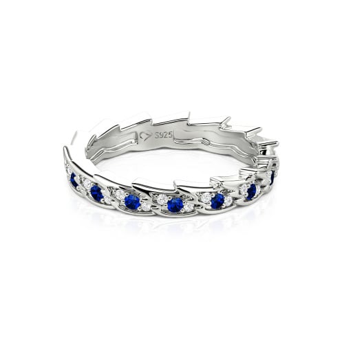 Jeulia Custom Simple Angel Wings Wedding Band for Women
