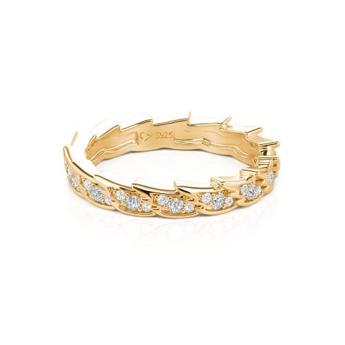 Jeulia Custom Simple Angel Wings Wedding Band for Women