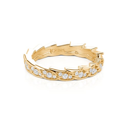 Jeulia Custom Simple Angel Wings Wedding Band for Women