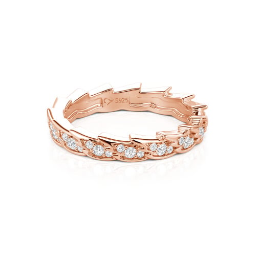 Jeulia Custom Simple Angel Wings Wedding Band for Women