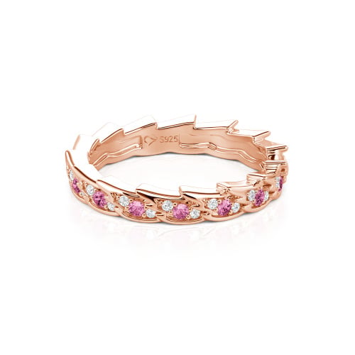 Jeulia Custom Simple Angel Wings Wedding Band for Women