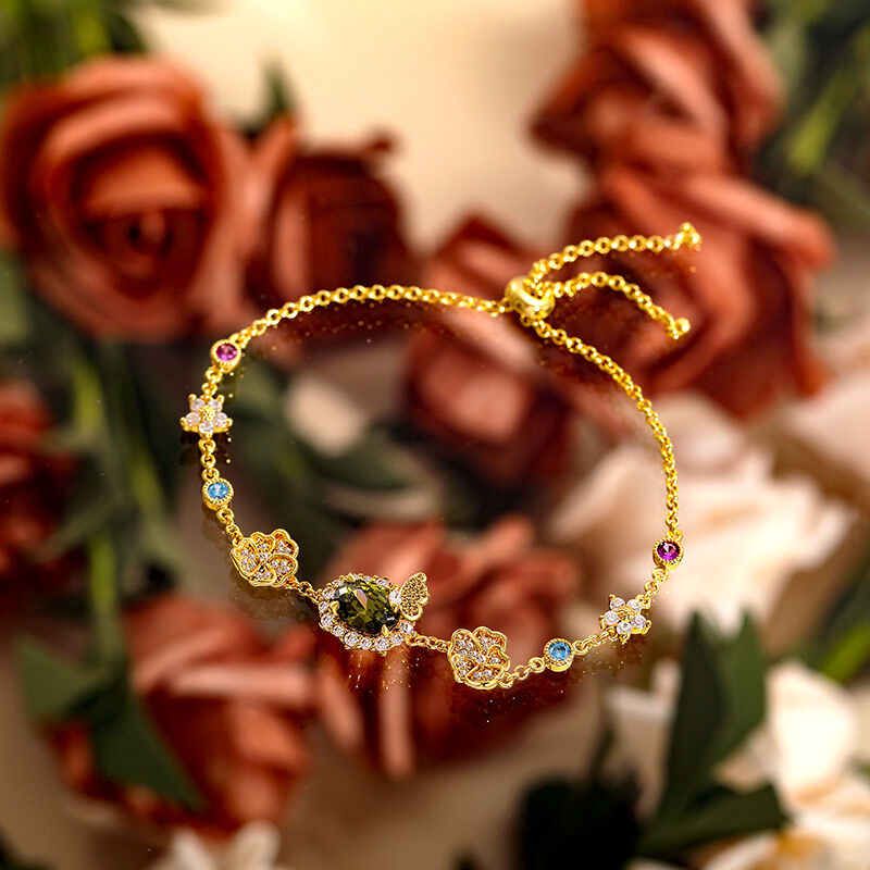 Jeulia Midsummer Night Fjärilsblomma Armband