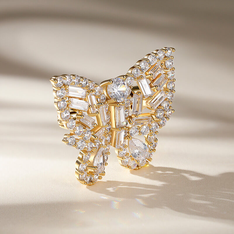 جوليا بروش "الأناقة المرفرفة" بتصميم الفراشة من الفضة الاسترليني