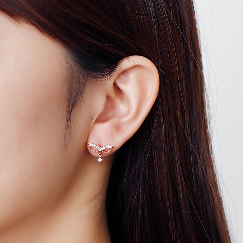 Jeulia "Prom Decoration" Sterling Silver Earrings