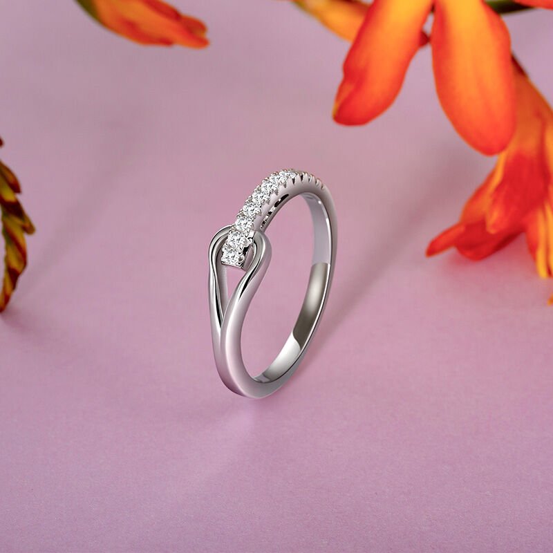 Jeulia "Eternal Love Knot" Damvigselring i Sterling Silver