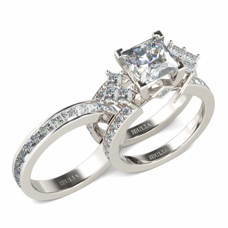 Ring Box Jeulia Carat Bridal Ring Sets For Women Princess Cut