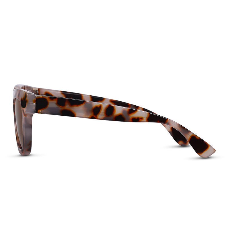 جوليا نظارة شمسية مربعة باللون البني الفاتح للجنسين