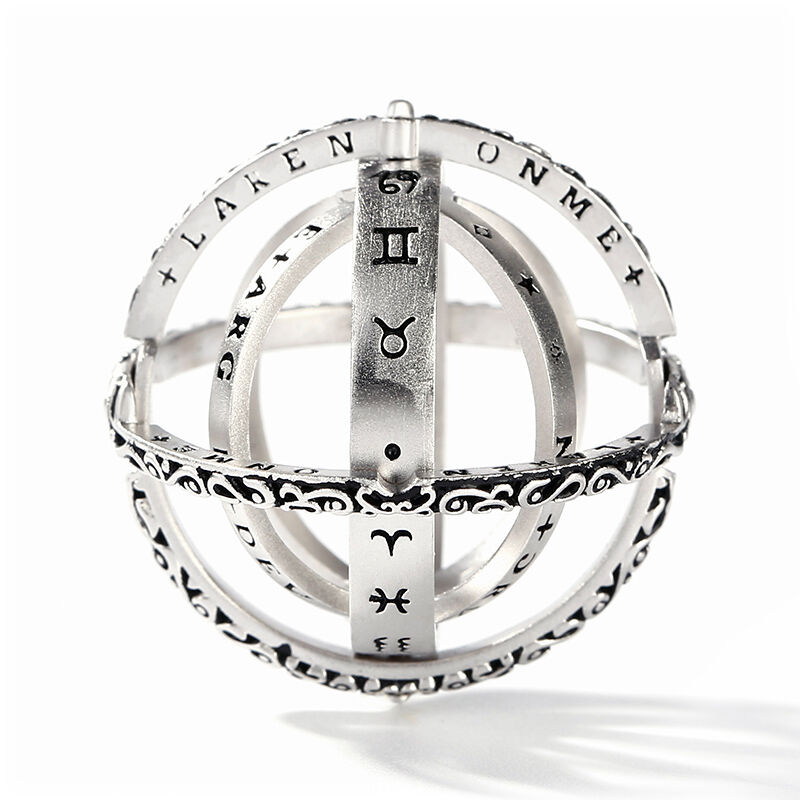 Jeulia Astronomical Sphere Sterling Silver Ring (With A Free Chain)