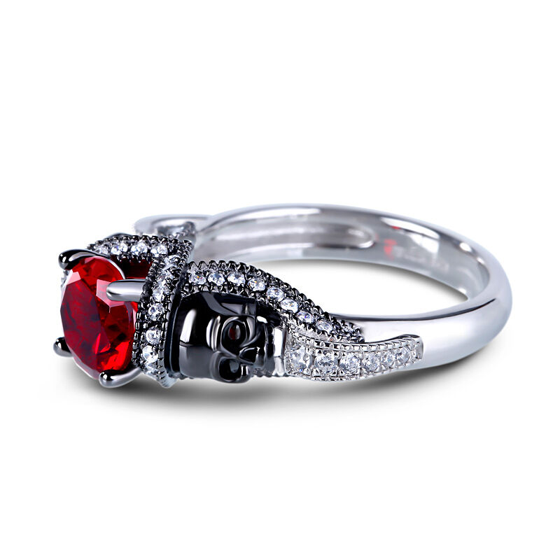 Jeulia tvåtonad rundskuren ring i sterlingsilver