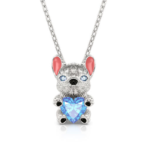 English Bulldog Sterling Silver Pendant Necklace – Scamper & Co - Fine  Jeweled Dog Collars and Necklaces for Pet Lovers