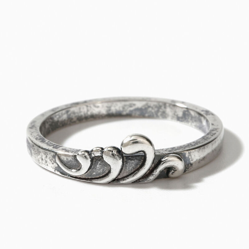 Jeulia "Ocean Wave" Sterling Silver Ring