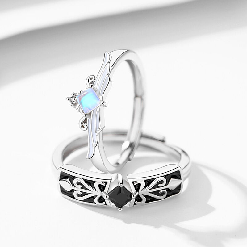 Jeulia Simple Princess Crown Adjustable Women Ring Sterling Silver