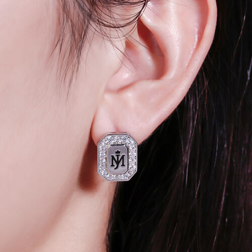 Jeulia "King of Pop" Commemorative Sterling Silver Earrings