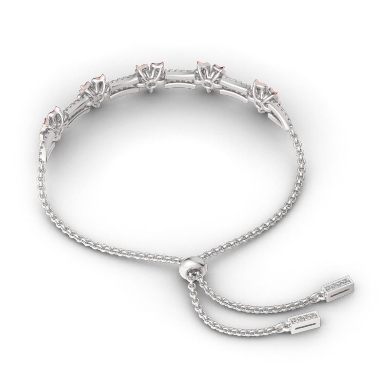 Jeulia Volle Blüte Sterling Silber Armband
