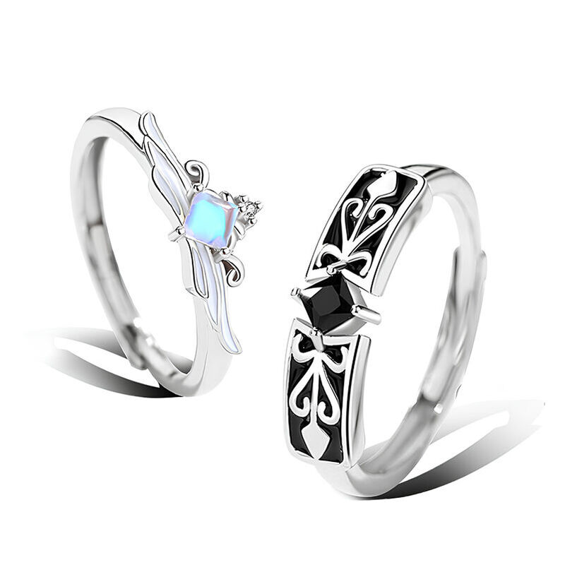 Jeulia Simple Princess Crown Adjustable Women Ring Sterling Silver