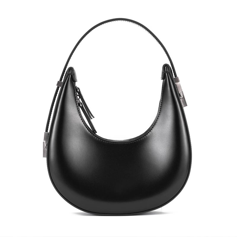 Jeulia Chic Crescent Bag Half Moon Bag  Leather Hobo Shoulder Bag