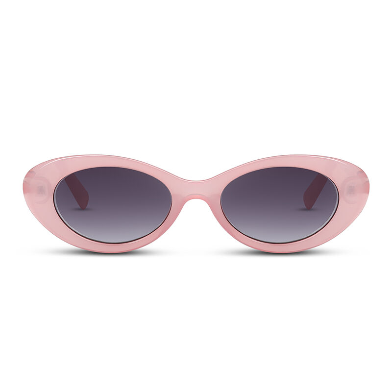 Jeulia "Starlet" Oval Pink/Grau Damen-Sonnenbrille
