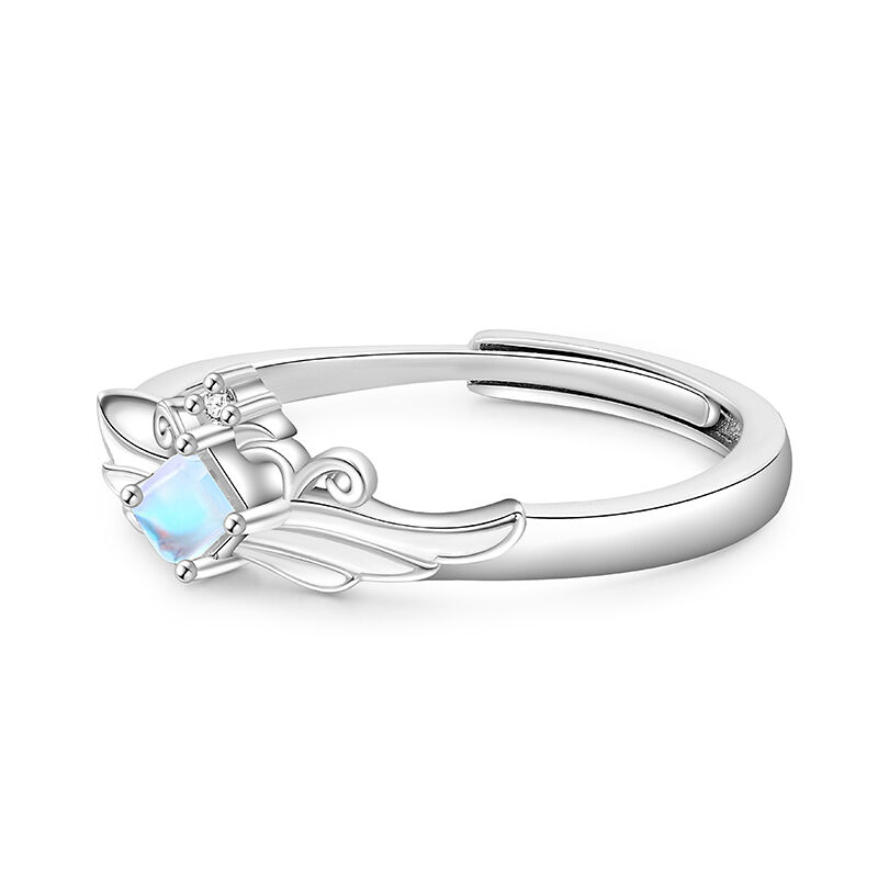 Jeulia Simple Princess Crown Adjustable Women Ring Sterling Silver