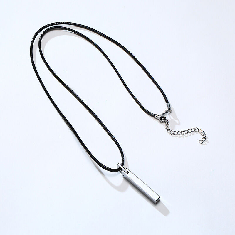 Jeulia Simple Tungsten Steel Men's Necklace