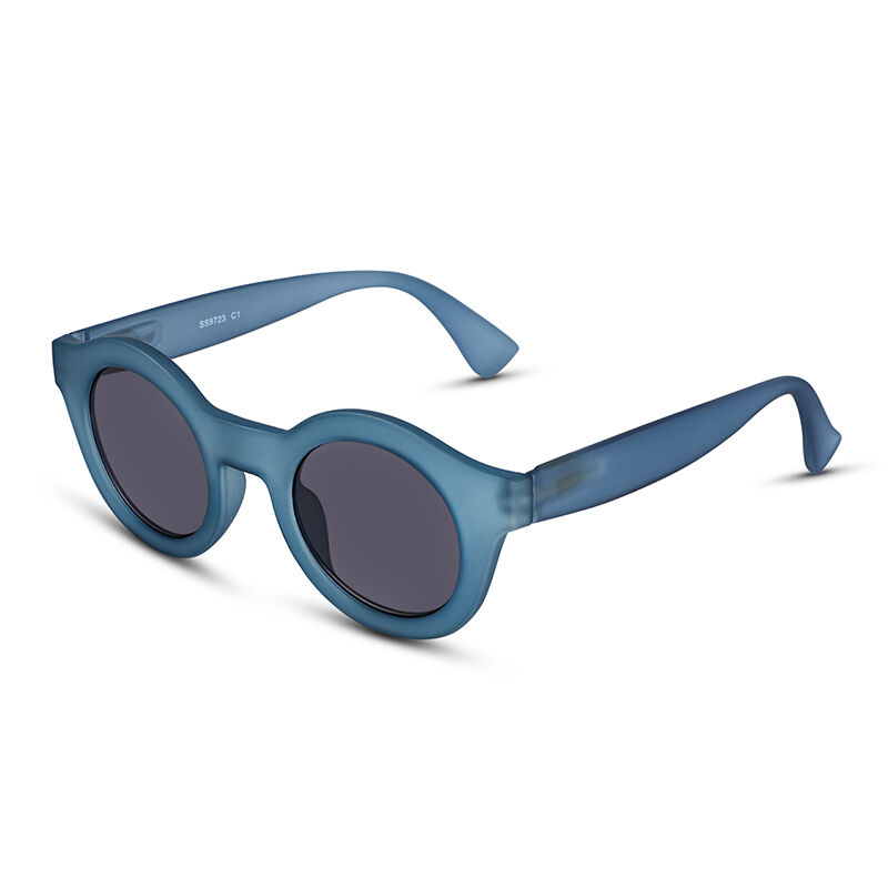 Jeulia "Candy Sweet" Round Blue/Grey Small-sized Women's Sunglasses