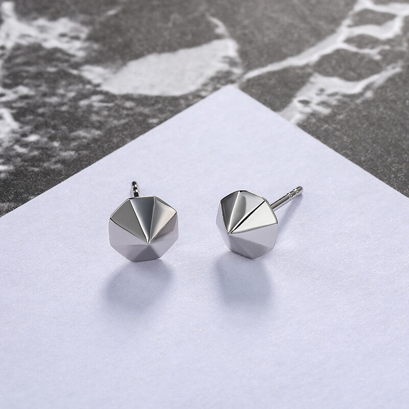 Jeulia "Minimalism" Sterling Silver Earrings