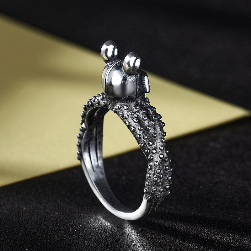 جوليا خاتم جمجمة الأخطبوط ماوس من الفضة الإسترليني