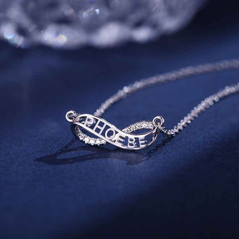 Jeulia オーダーメイド シルバー ネーム 名前 入り ネックレス