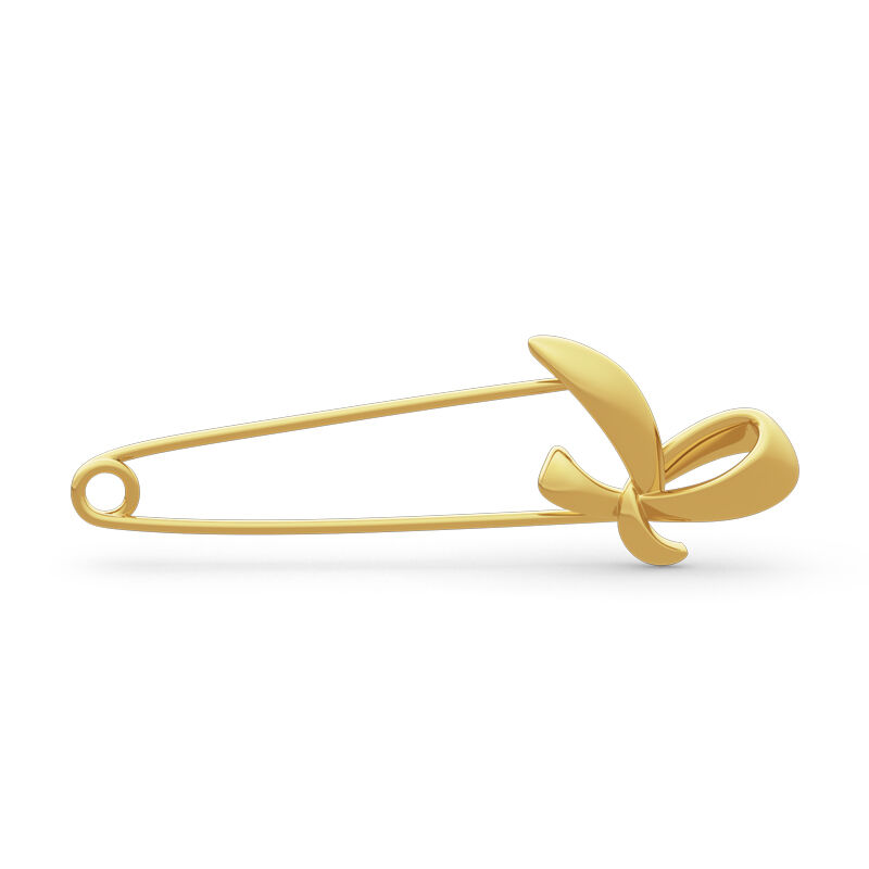 Jeulia Simple Bow-knot Design Sterling Silver Brooch