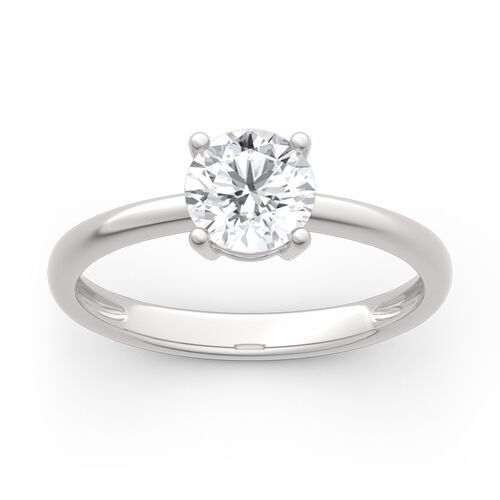 Anillo De Plata Solitario Doble Brazo 55680012