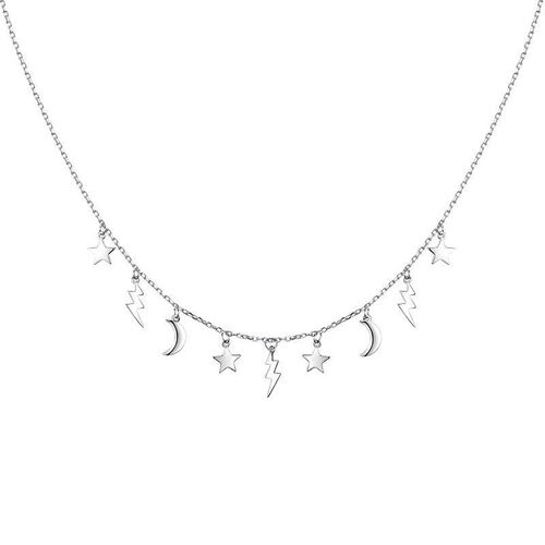 Jeulia "Miraculous Sky" Sterling Silver Necklace